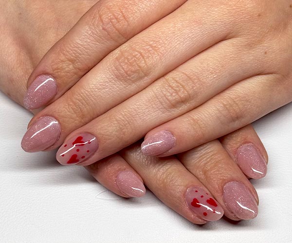 Extensión Polygel en Providencia Jesse Nails